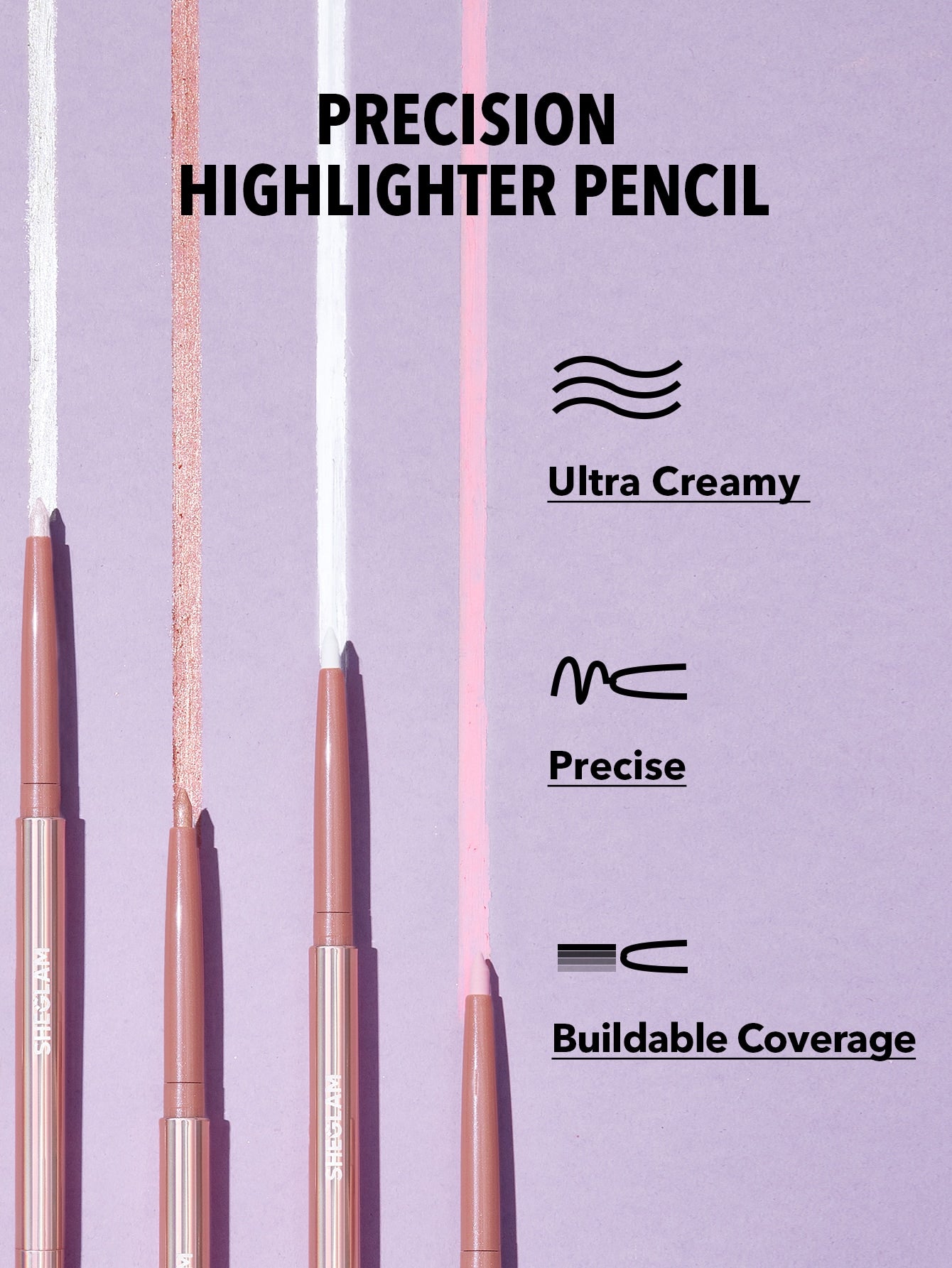  | SHEIN  SHEGLAM Fairy Wand Precision Highlighter Pencil | Brush | SheGlam | OneHub