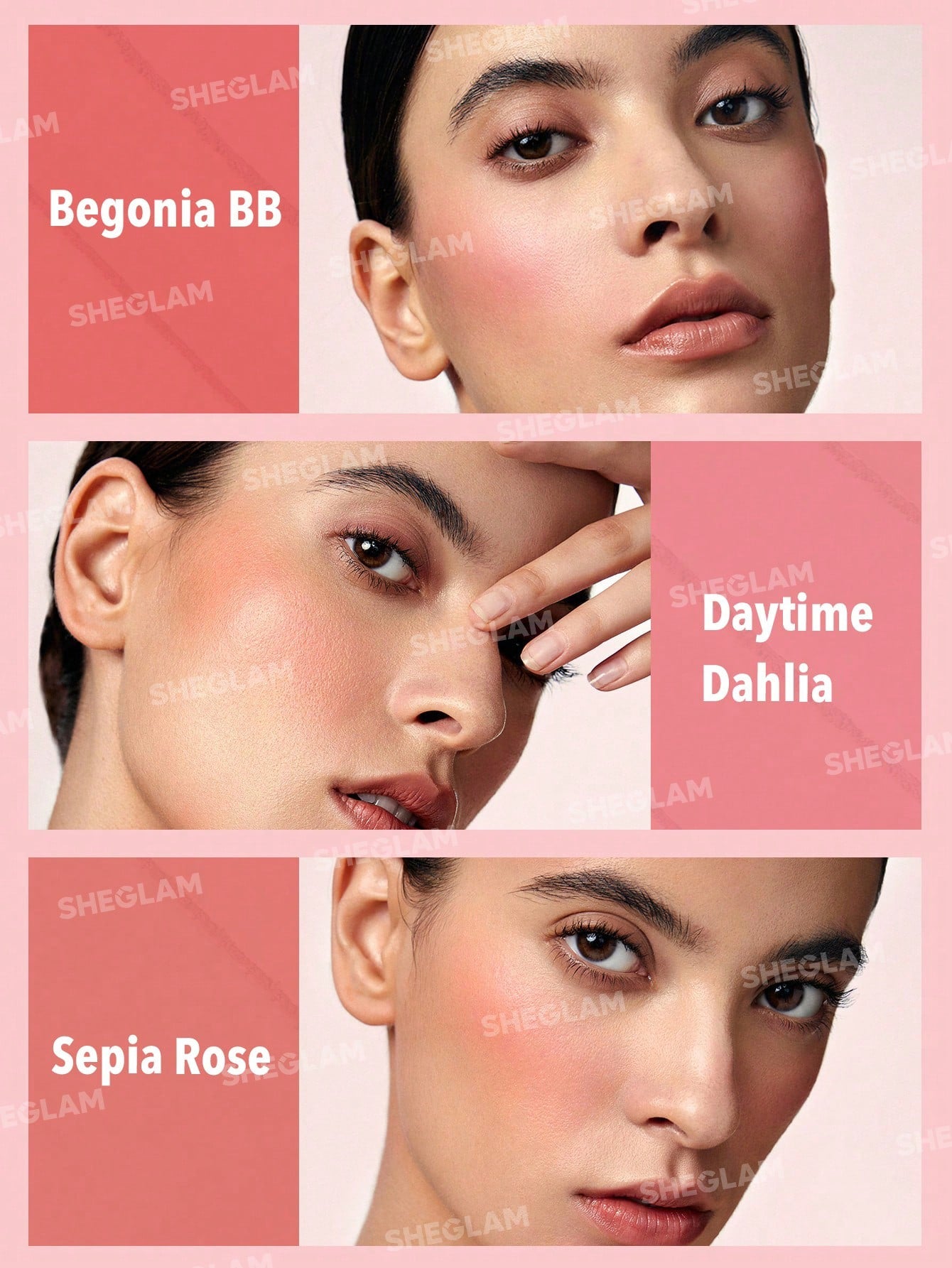  | SHEIN SHEGLAM Floral Flush Blush Palette | Brush | SheGlam | OneHub