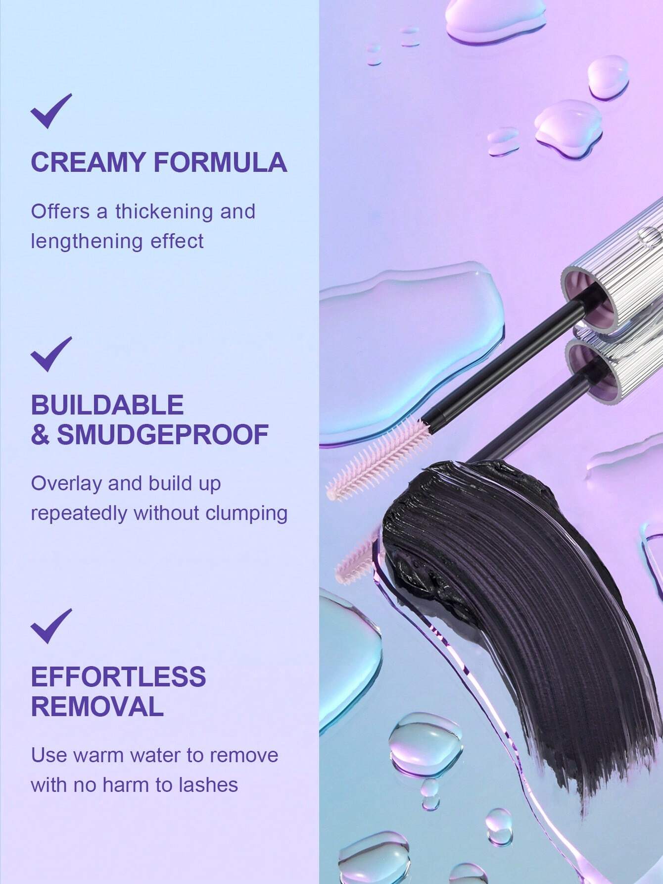  | SHEGLAM Flutter Wink Volumizing Mascara Volumizing Lengthening Long-Lasting No Smudge Thick Lengthening Volume Big Eyes Mascara Black Friday Party Mascara | Makeup | SheGlam | OneHub