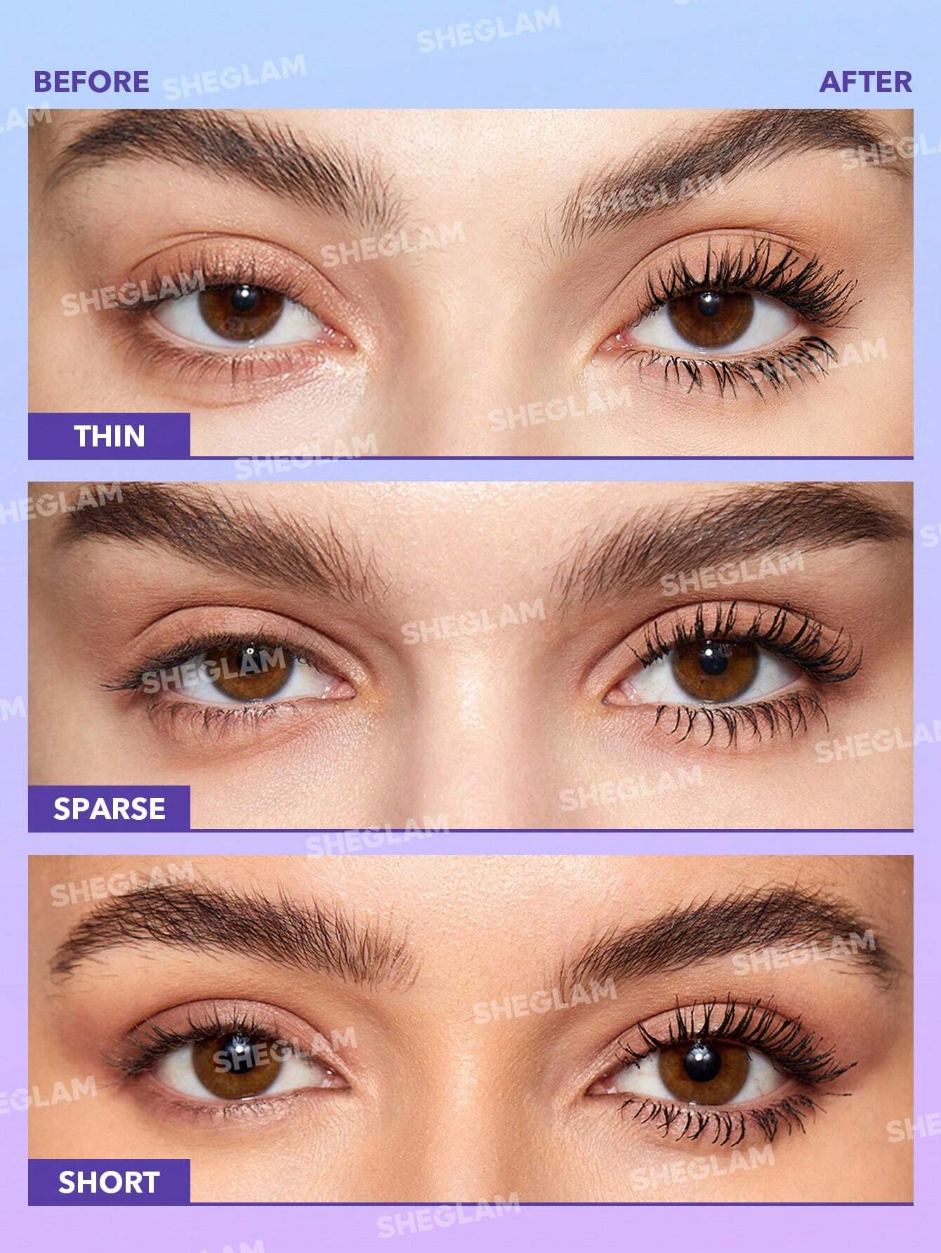  | SHEGLAM Flutter Wink Volumizing Mascara Volumizing Lengthening Long-Lasting No Smudge Thick Lengthening Volume Big Eyes Mascara Black Friday Party Mascara | Makeup | SheGlam | OneHub