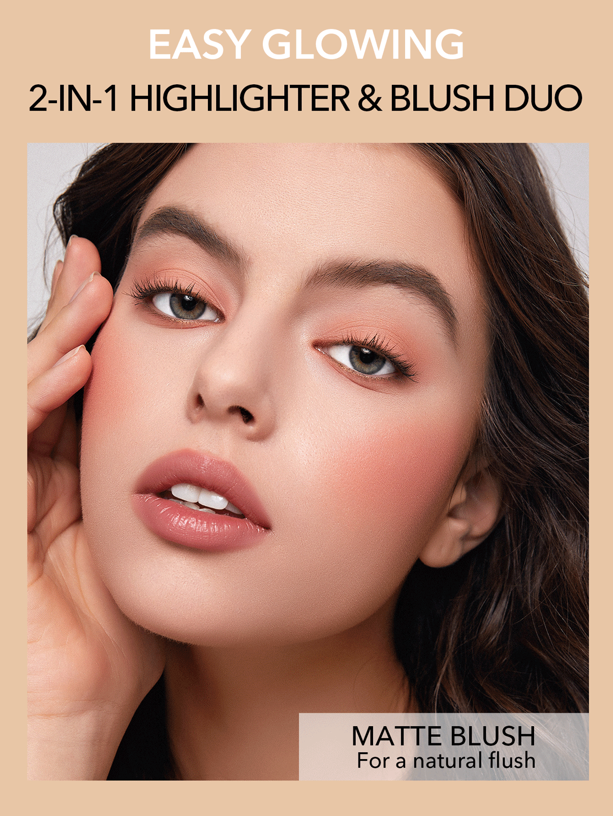  | SHEGLAM Glam 101 Hybrid Highlighter & Blush Duo-St. Tropez  Blush Highlighter Powder Palette Non-Fading Multi-Use Non-Greasy Shimmer Lightweight Smooth Blusher Black Friday Winter Pink Brown Rosa Blush | Makeup | SheGlam | OneHub