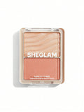  | SHEGLAM Glam 101 Hybrid Highlighter & Blush Duo-St. Tropez  Blush Highlighter Powder Palette Non-Fading Multi-Use Non-Greasy Shimmer Lightweight Smooth Blusher Black Friday Winter Pink Brown Rosa Blush | Makeup | SheGlam | OneHub
