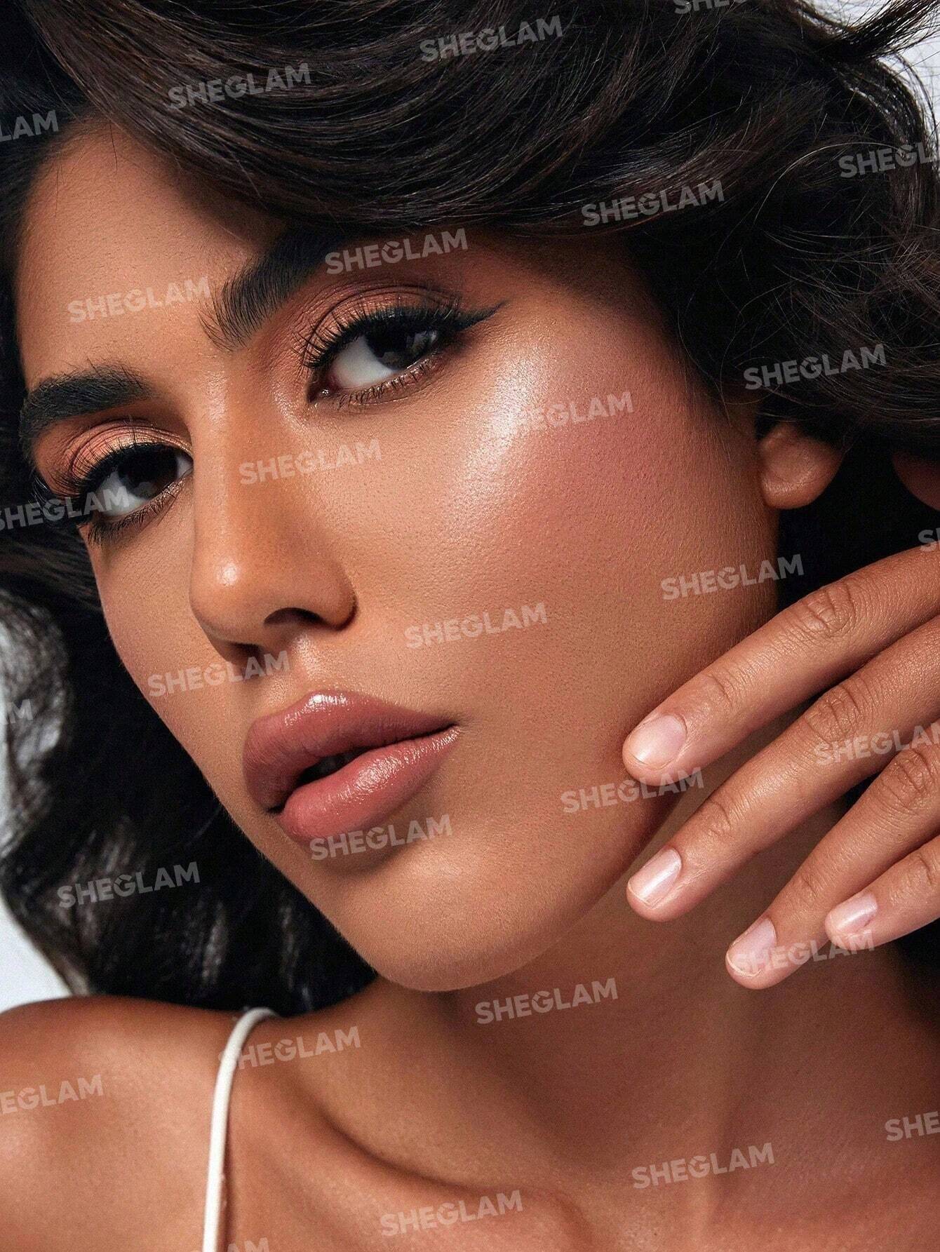  | SHEGLAM Glam 101 Hybrid Highlighter & Blush Duo-St. Tropez  Blush Highlighter Powder Palette Non-Fading Multi-Use Non-Greasy Shimmer Lightweight Smooth Blusher Black Friday Winter Pink Brown Rosa Blush | Makeup | SheGlam | OneHub