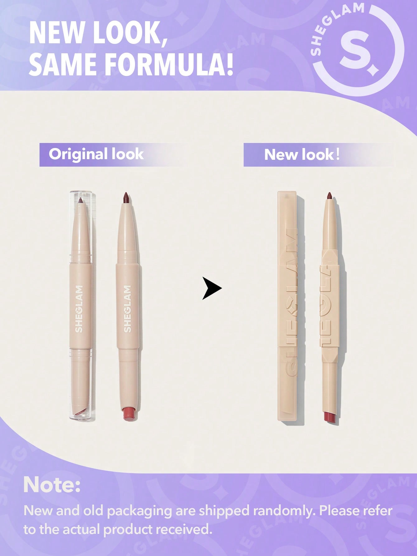  | SHEIN SHEGLAM Glam 101 Lipstick & Liner Duo | Brush | SheGlam | OneHub