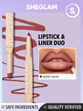 SHEIN SHEGLAM Glam 101 Lipstick & Liner Duo