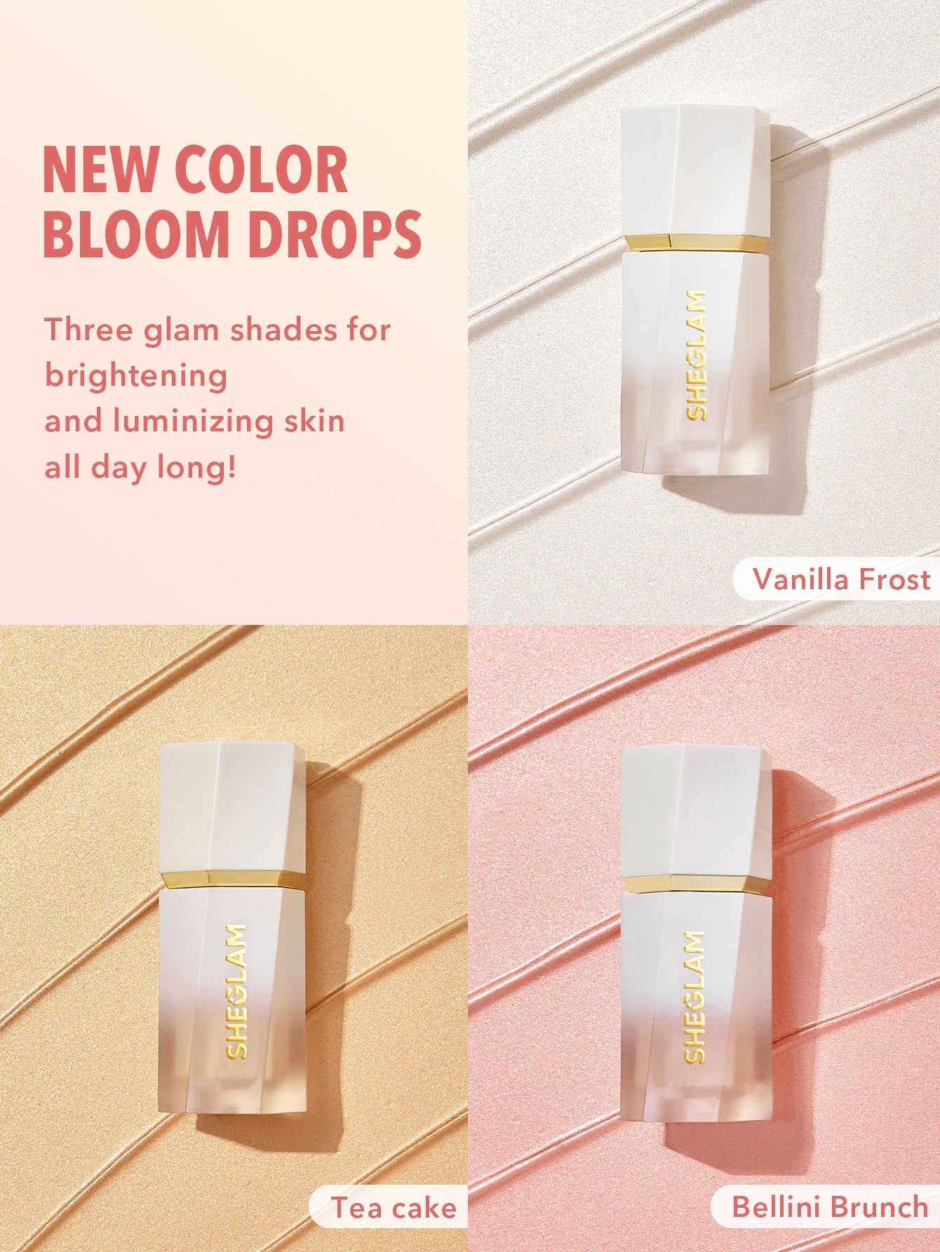  | SHEIN SHEGLAM Glow Bloom Liquid Highlighter | Brush | SheGlam | OneHub