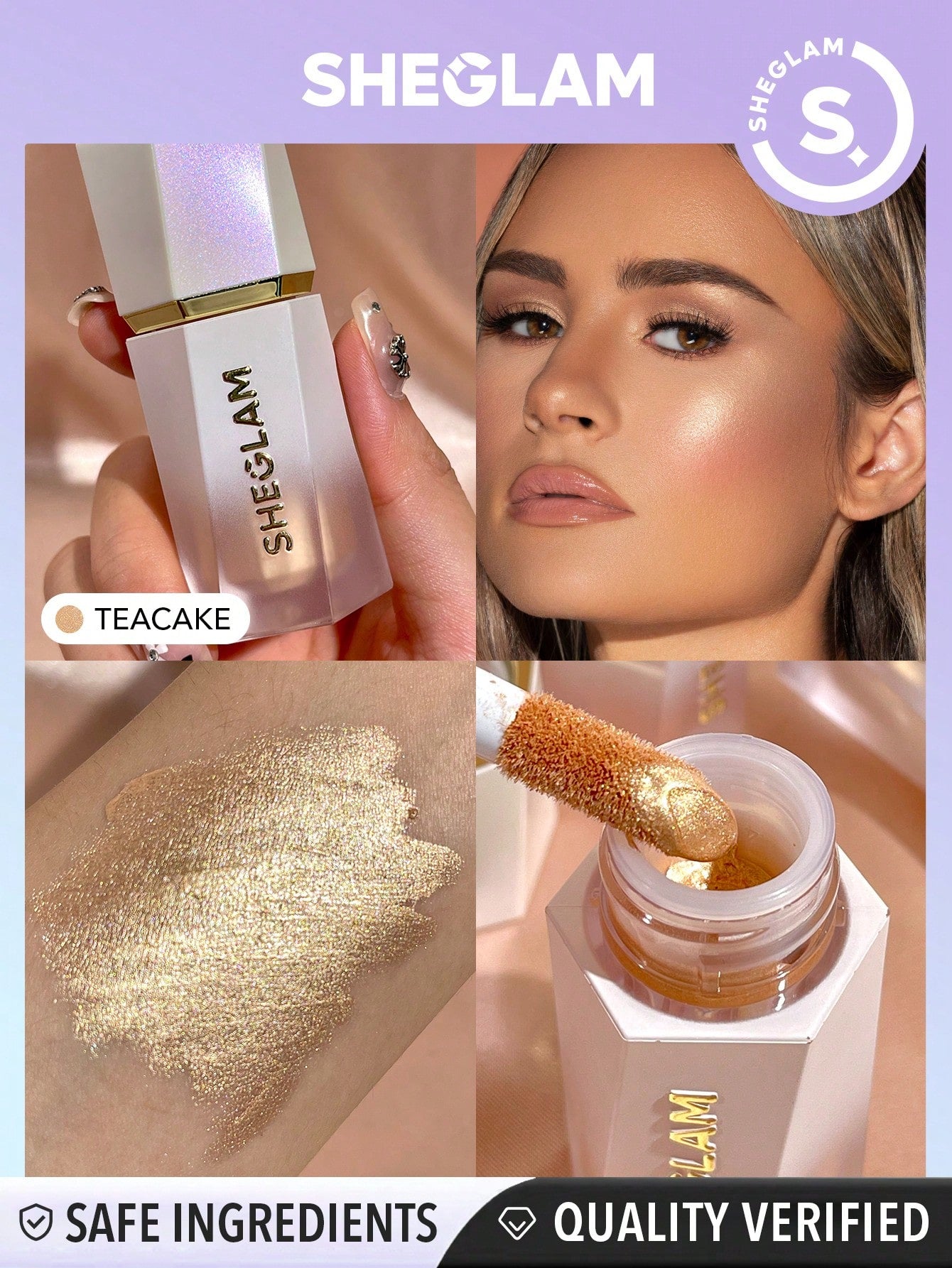  | SHEIN SHEGLAM Glow Bloom Liquid Highlighter | Brush | SheGlam | OneHub