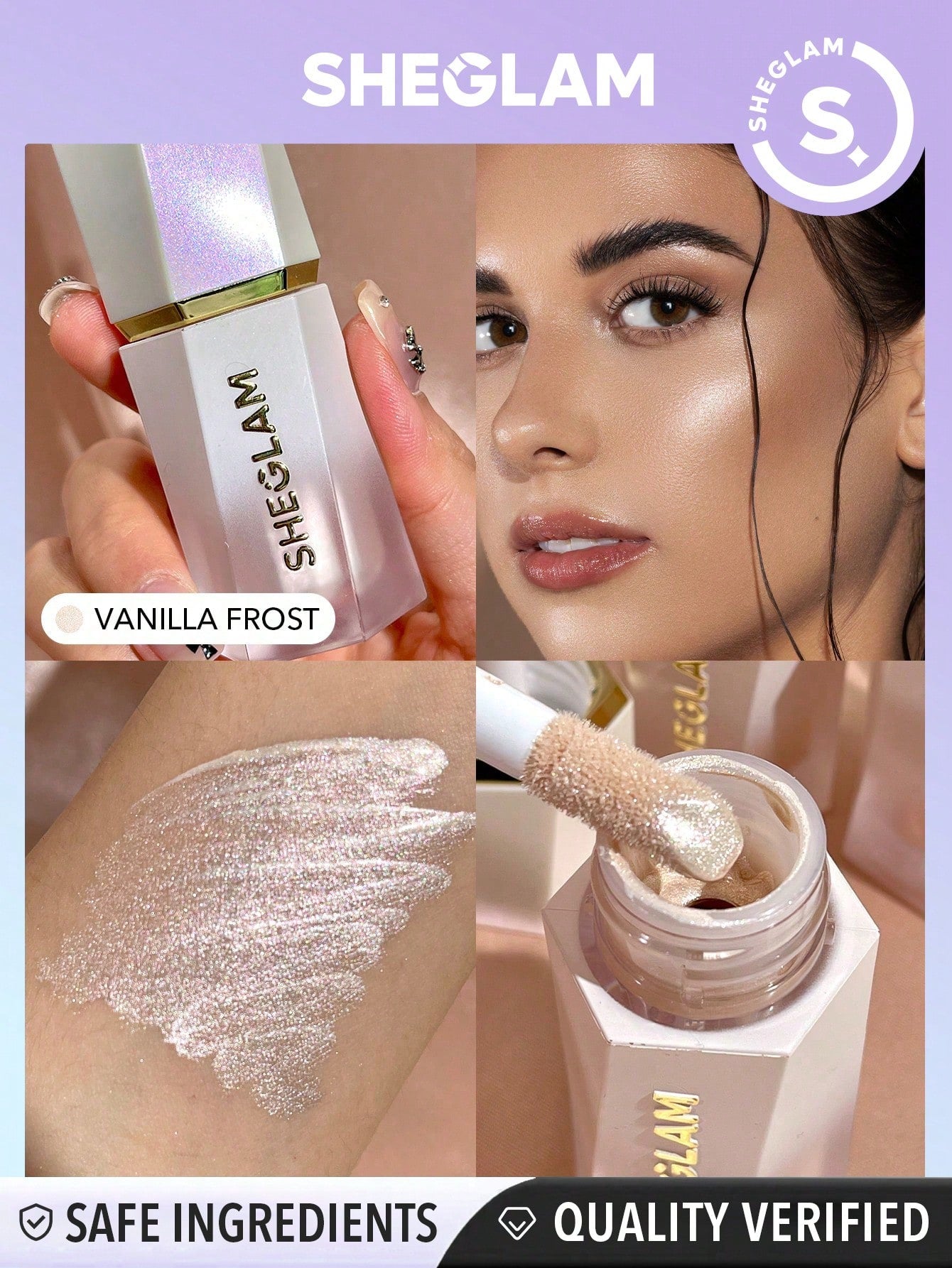  | SHEIN SHEGLAM Glow Bloom Liquid Highlighter | Brush | SheGlam | OneHub