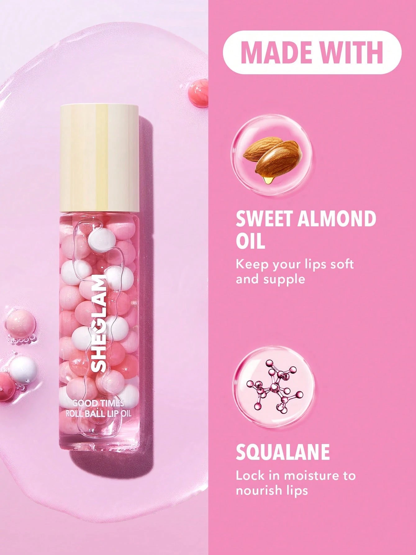  | SHEGLAM Good Times Roll Ball Lip Oil-Have A Ball  Clear Plumping Lip Care High Shine Finish Non Sticky Sleep Mask Moisturizing  Roller Ball Applicator Li Makeup | Brush | SheGlam | OneHub