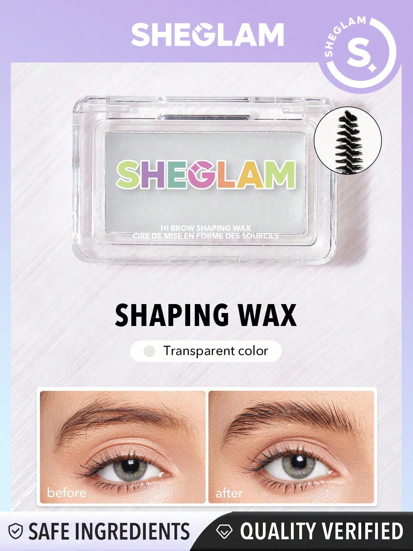  | SHEIN SHEGLAM Hi Brow Shaping Wax | Brush | SheGlam | OneHub