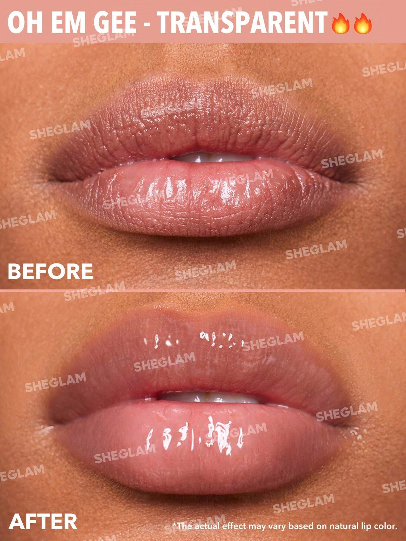  | SHEGLAM Hot Goss Plumping Lip Gloss-Oh Em Gee  Instant Volumising Tinted Lip Gloss High Shine Finish Moisturizing Lip Plumper Gloss Reduce Lip Fine Lines Non-Sticky Lip Glow Oil | Makeup | SheGlam | OneHub