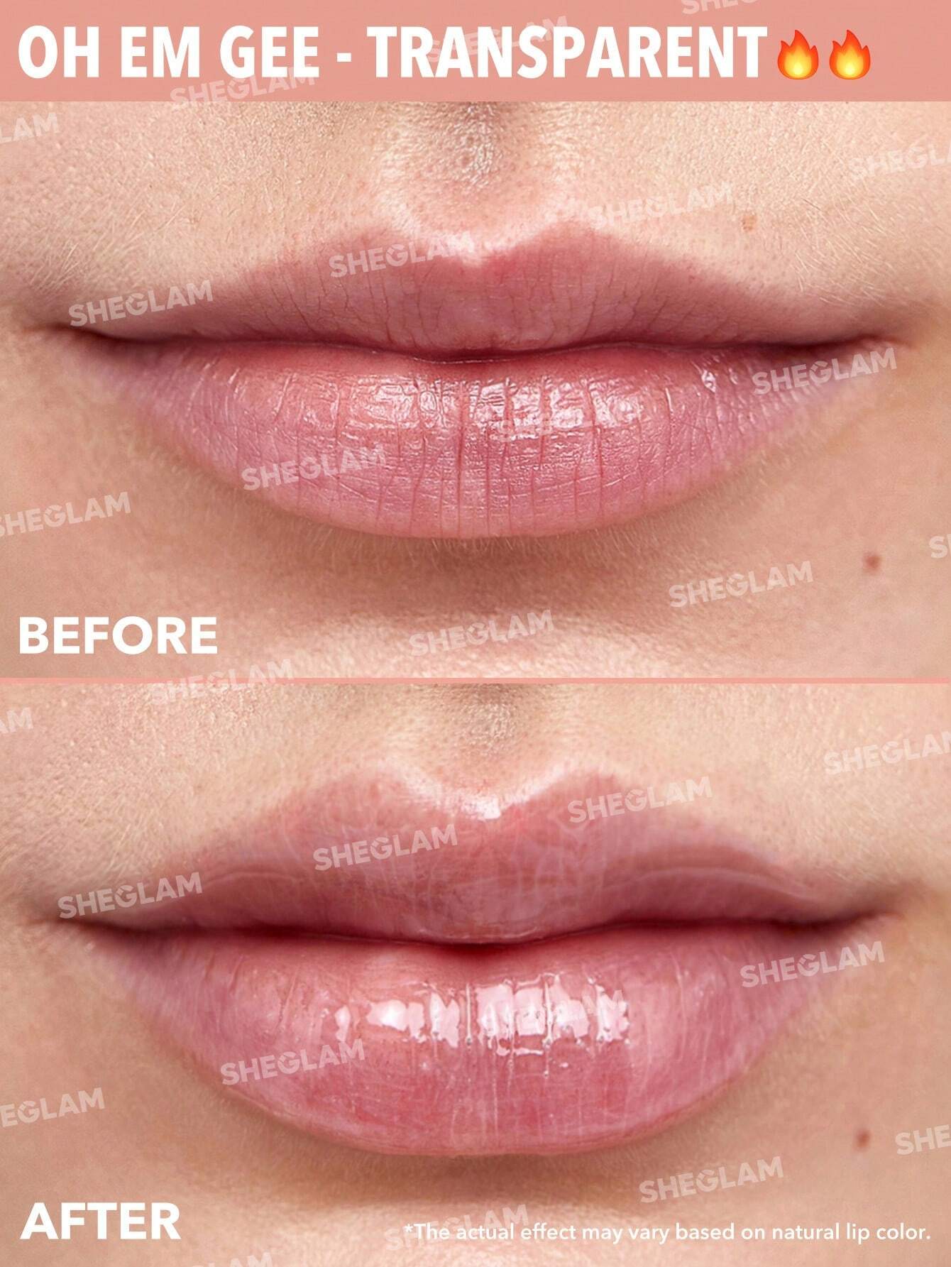  | SHEGLAM Hot Goss Plumping Lip Gloss-Oh Em Gee  Instant Volumising Tinted Lip Gloss High Shine Finish Moisturizing Lip Plumper Gloss Reduce Lip Fine Lines Non-Sticky Lip Glow Oil | Makeup | SheGlam | OneHub