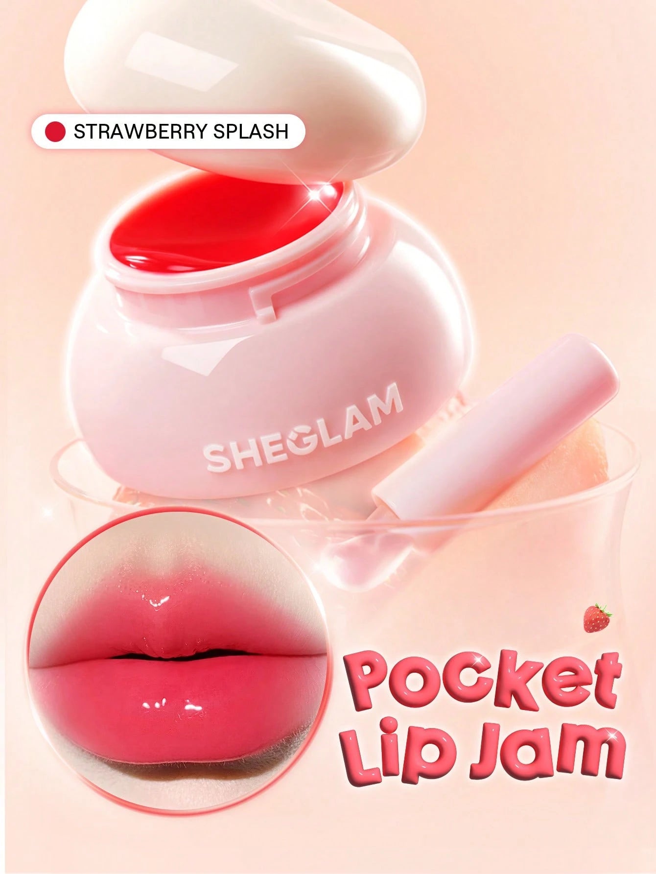  | SHEGLAM Hydra Jelly Pocket Lip Jam-Strawberry Splash | Makeup | SheGlam | OneHub