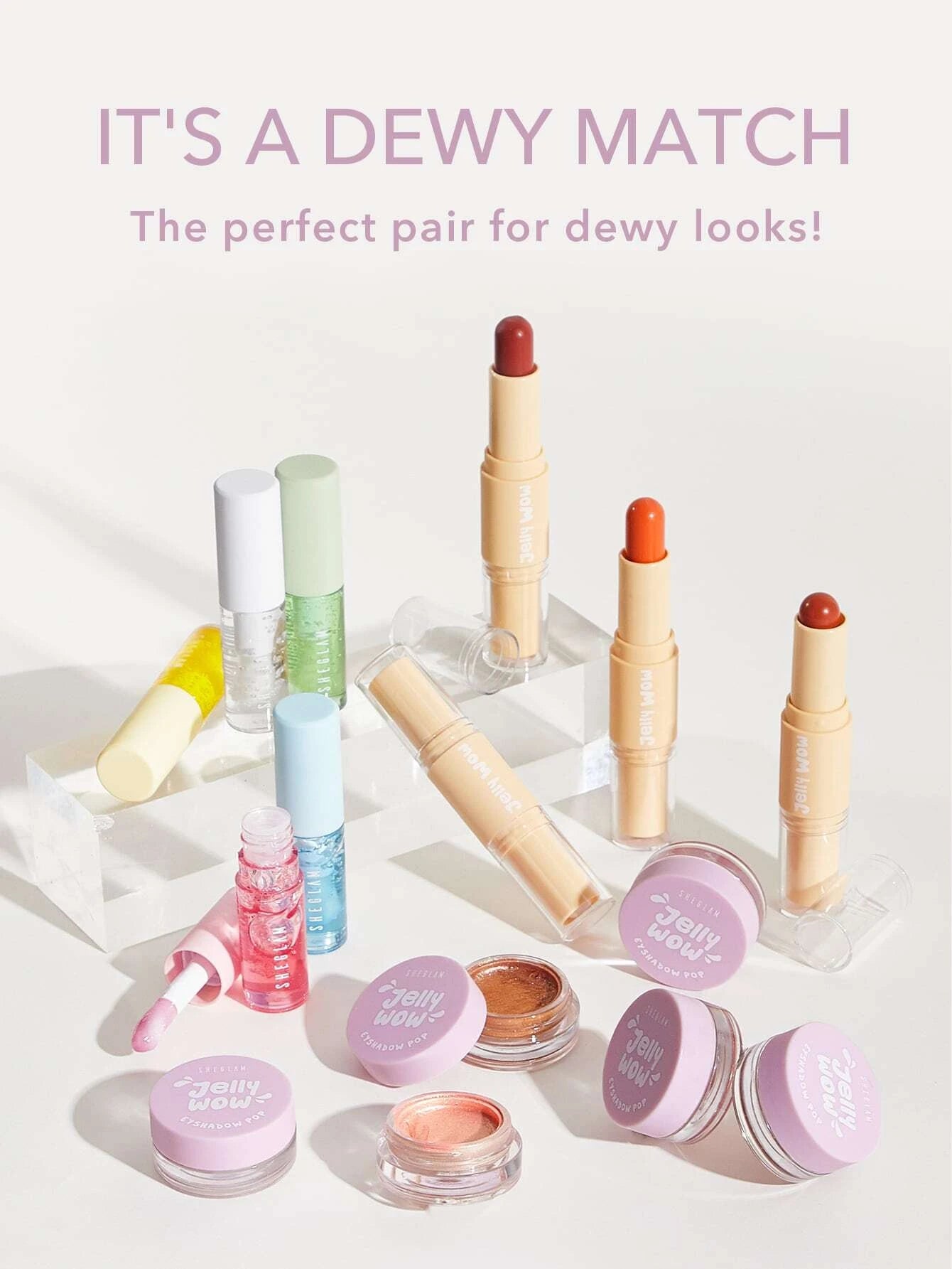  | SHEGLAM Jelly Wow Hydrating Lip Oil-Berry Involved  Moisturizing Clear Lip Gloss Plumping Non-Sticky Lip Care High Shine Finish Nourishing Strawberry Extract Liquid Lip Cosmetics | Makeup | SheGlam | OneHub
