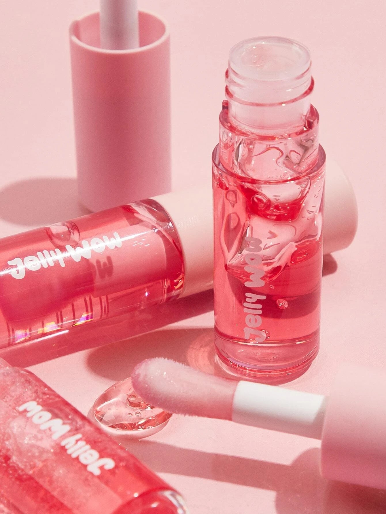  | SHEGLAM Jelly Wow Hydrating Lip Oil-Berry Involved  Moisturizing Clear Lip Gloss Plumping Non-Sticky Lip Care High Shine Finish Nourishing Strawberry Extract Liquid Lip Cosmetics | Makeup | SheGlam | OneHub