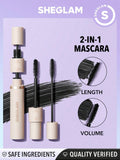  | SHEGLAM Lash Besties 2-In-1 Mascara Volumizing Double Head Brush Easy To Remove No Smudge Long-Lasting Define Thick Lengthening Volume Big Eyes Mascara | Makeup | SheGlam | OneHub