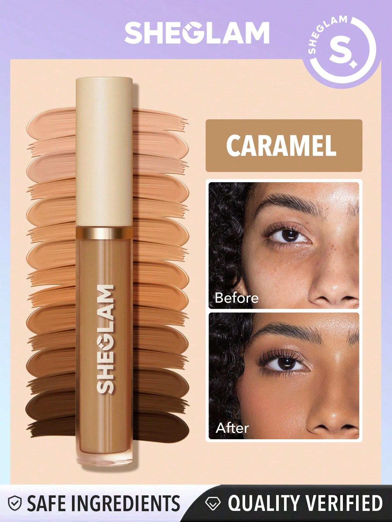  | SHEIN SHEGLAM Like Magic 12Hr Full Coverage Concealer | Brush | SheGlam | OneHub