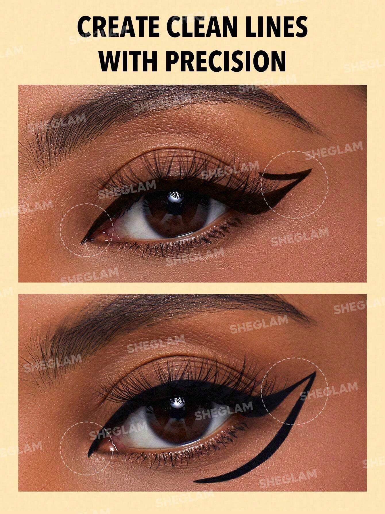  | SHEIN SHEGLAM Line & Define Waterproof Liquid Eyeliner | Brush | SheGlam | OneHub