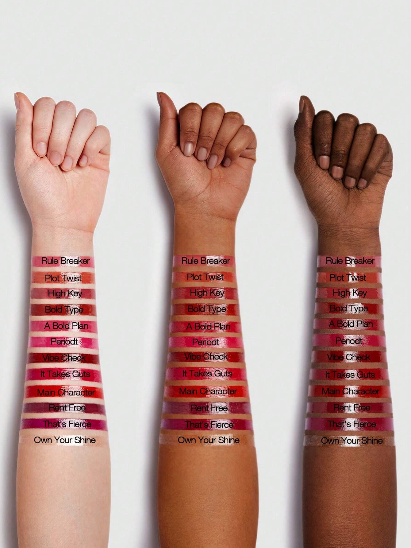 SHEGLAM Mirror Kiss High-Shine Lipstick-Main Character 12 Colors High Gloss Shine Glitter Lipstick