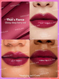 SHEGLAM Mirror Kiss High-Shine Lipstick-That'S Fierce 12 Colors High Gloss Shine Glitter Lipstick