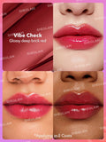  | SHEGLAM Mirror Kiss High-Shine Lipstick-Vibe Check 12 Colors High Gloss Shine Glitter Lipstick Moisturizing Reduce Lip Fine Lines Lip Balm Lip Makeup | Makeup | SheGlam | OneHub