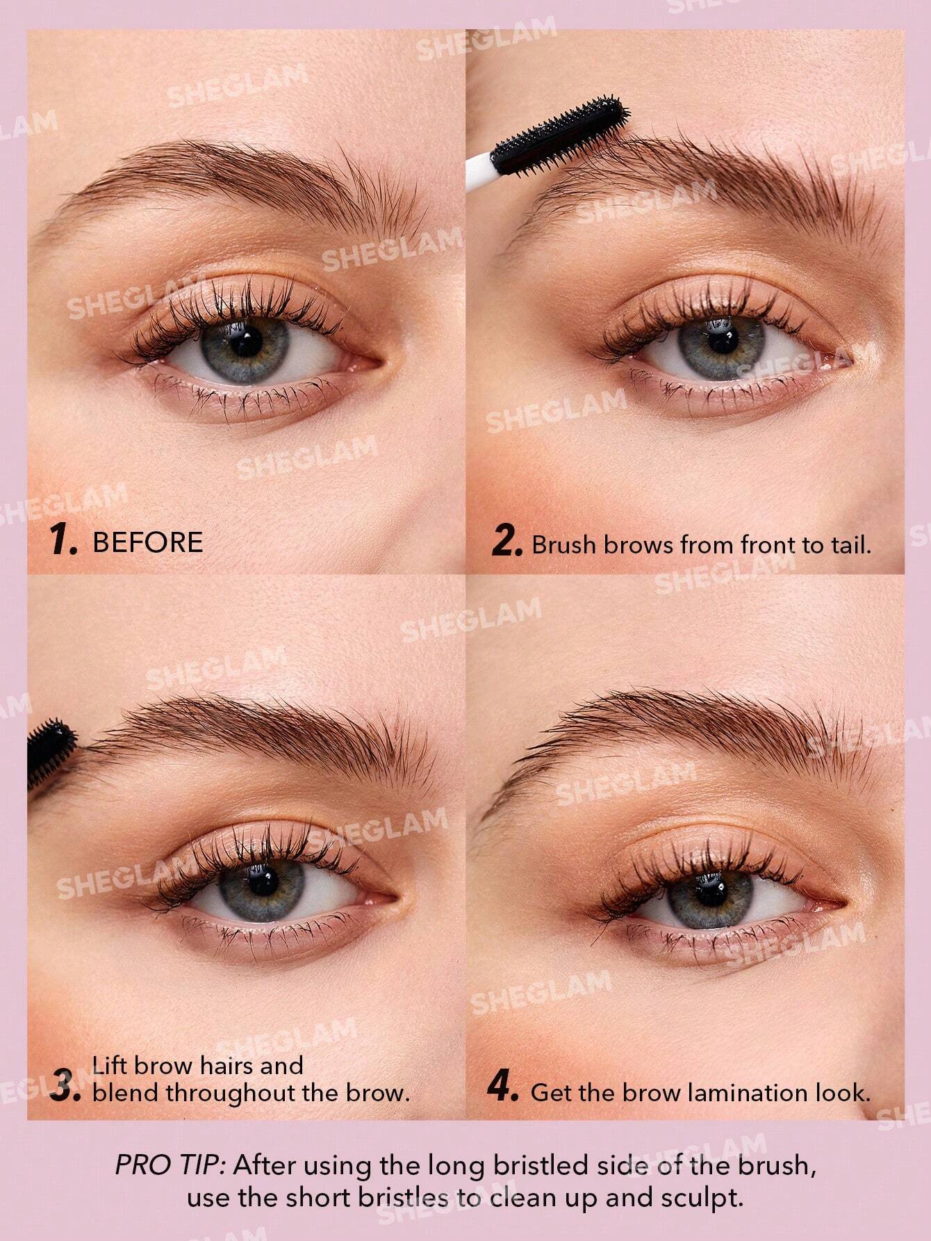  | SHEGLAM Set Me Up Brow Gel  Long Lasting Waterproof Clear Eyebrow Gel Long Wear Smudge-proof Moisturizing Eyebrow Makeup | Makeup | SheGlam | OneHub
