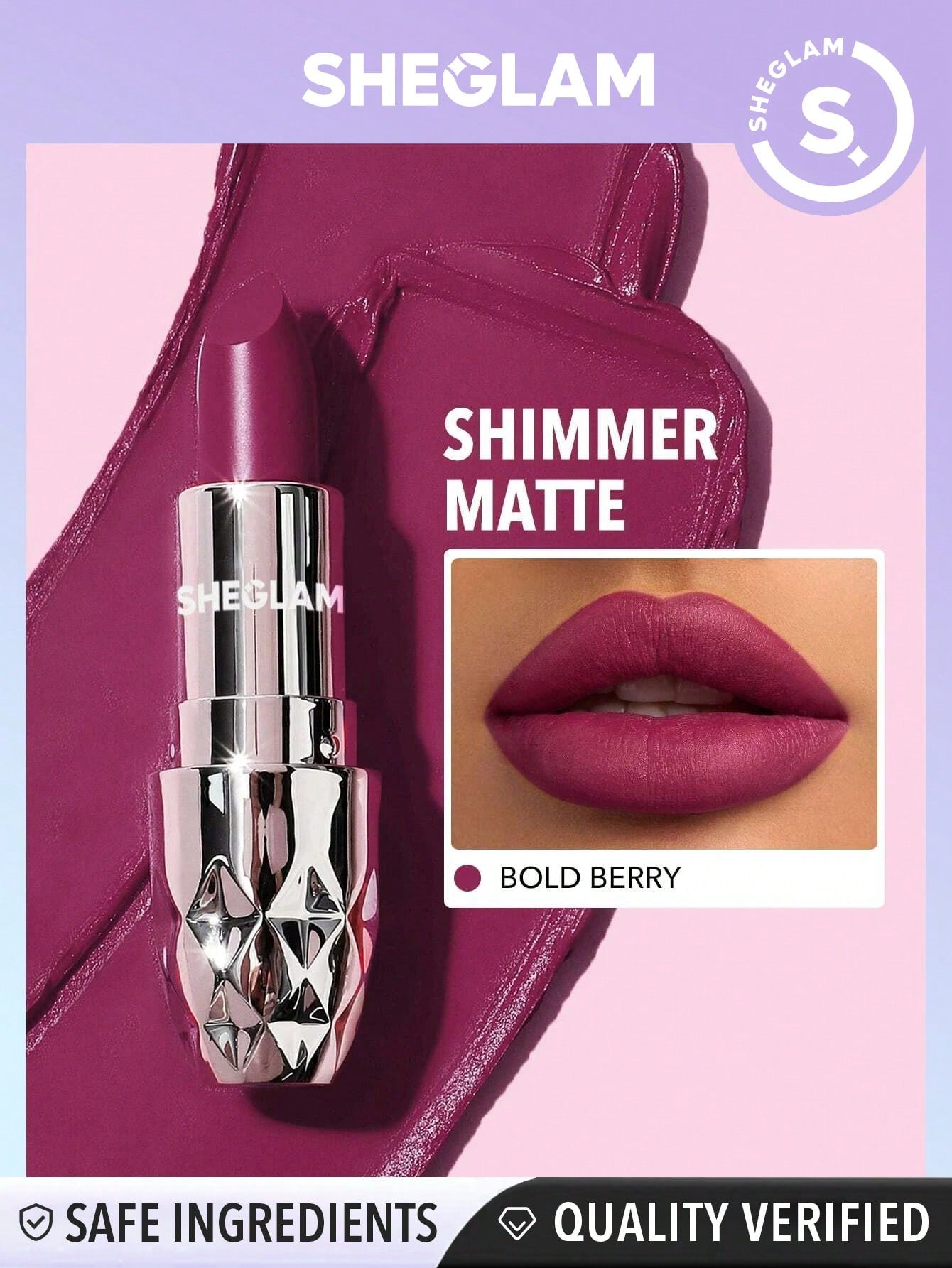  | SHEIN SHEGLAM Starlight Velvet Lipstick | Brush | SheGlam | OneHub