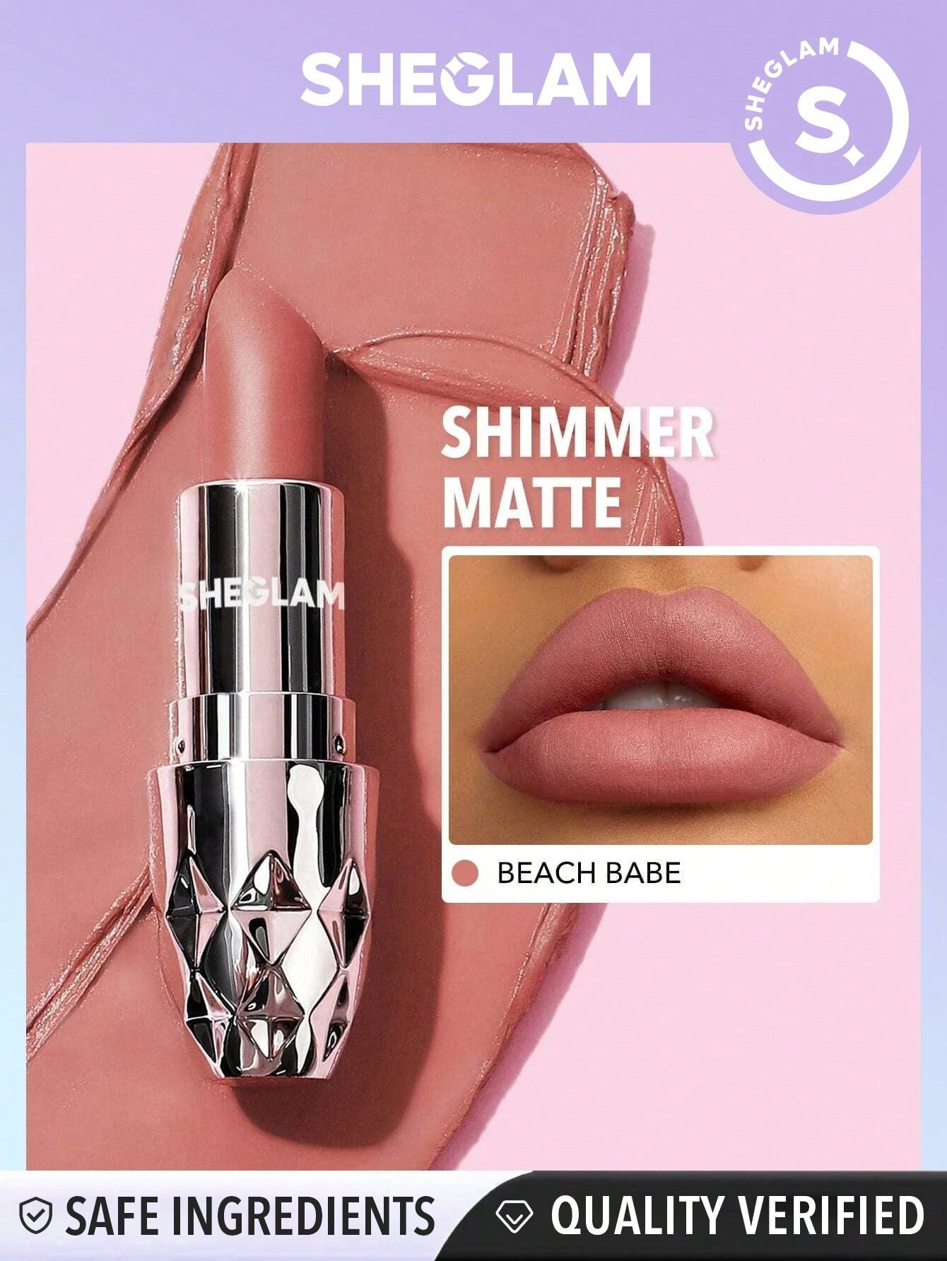  | SHEIN SHEGLAM Starlight Velvet Lipstick | Brush | SheGlam | OneHub