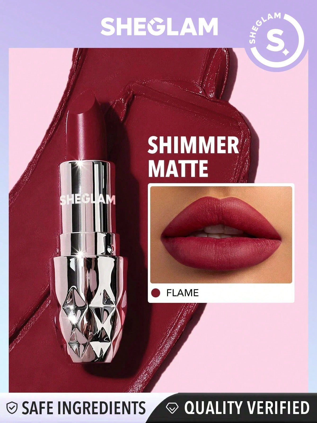  | SHEIN SHEGLAM Starlight Velvet Lipstick | Brush | SheGlam | OneHub
