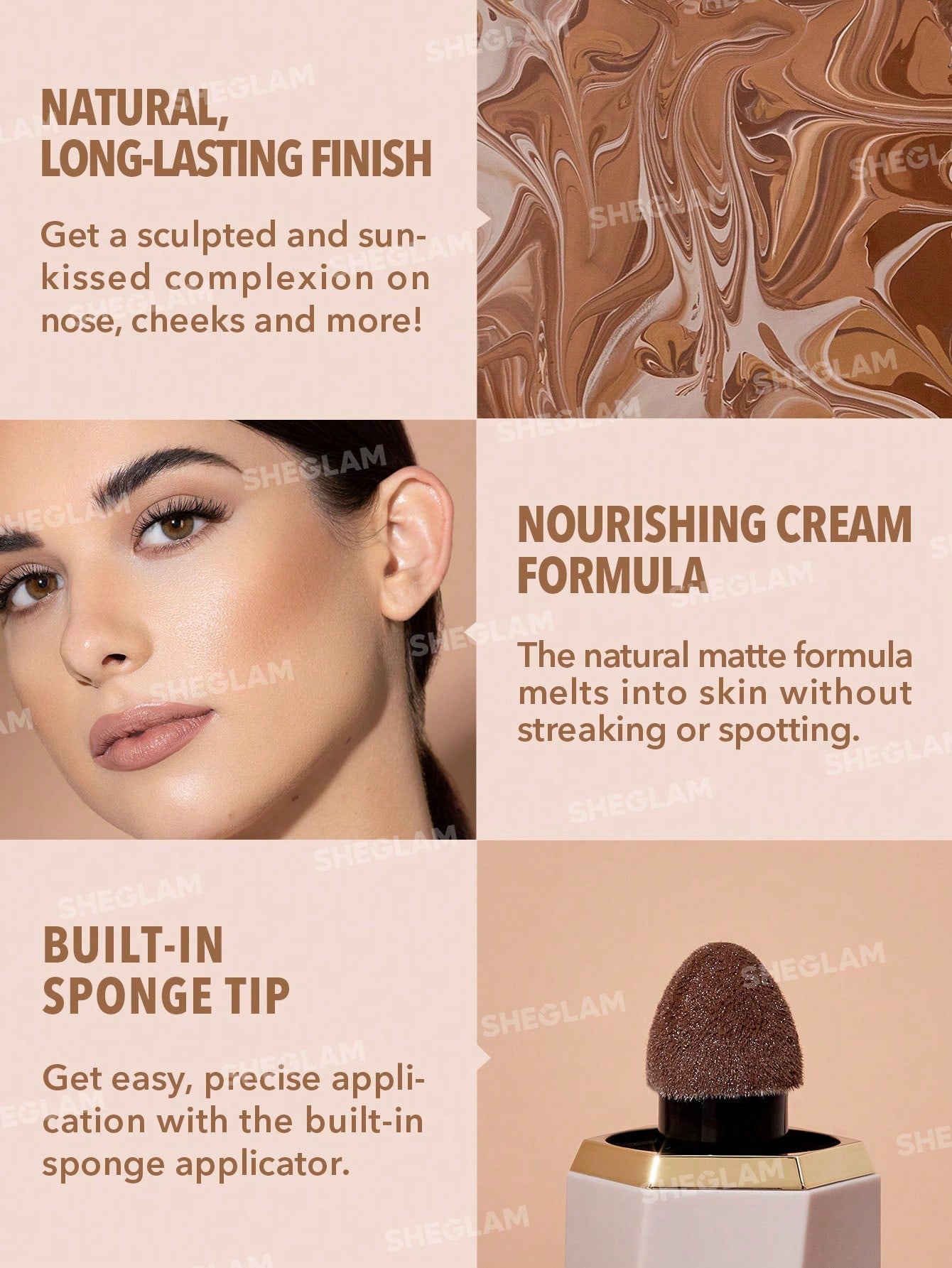  | SHEIN SHEGLAM Sun Sculpt Liquid Contour | Brush | SheGlam | OneHub