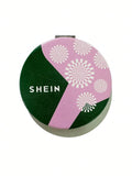 SHEIN 1pc Contrast Color Print Round Mirror