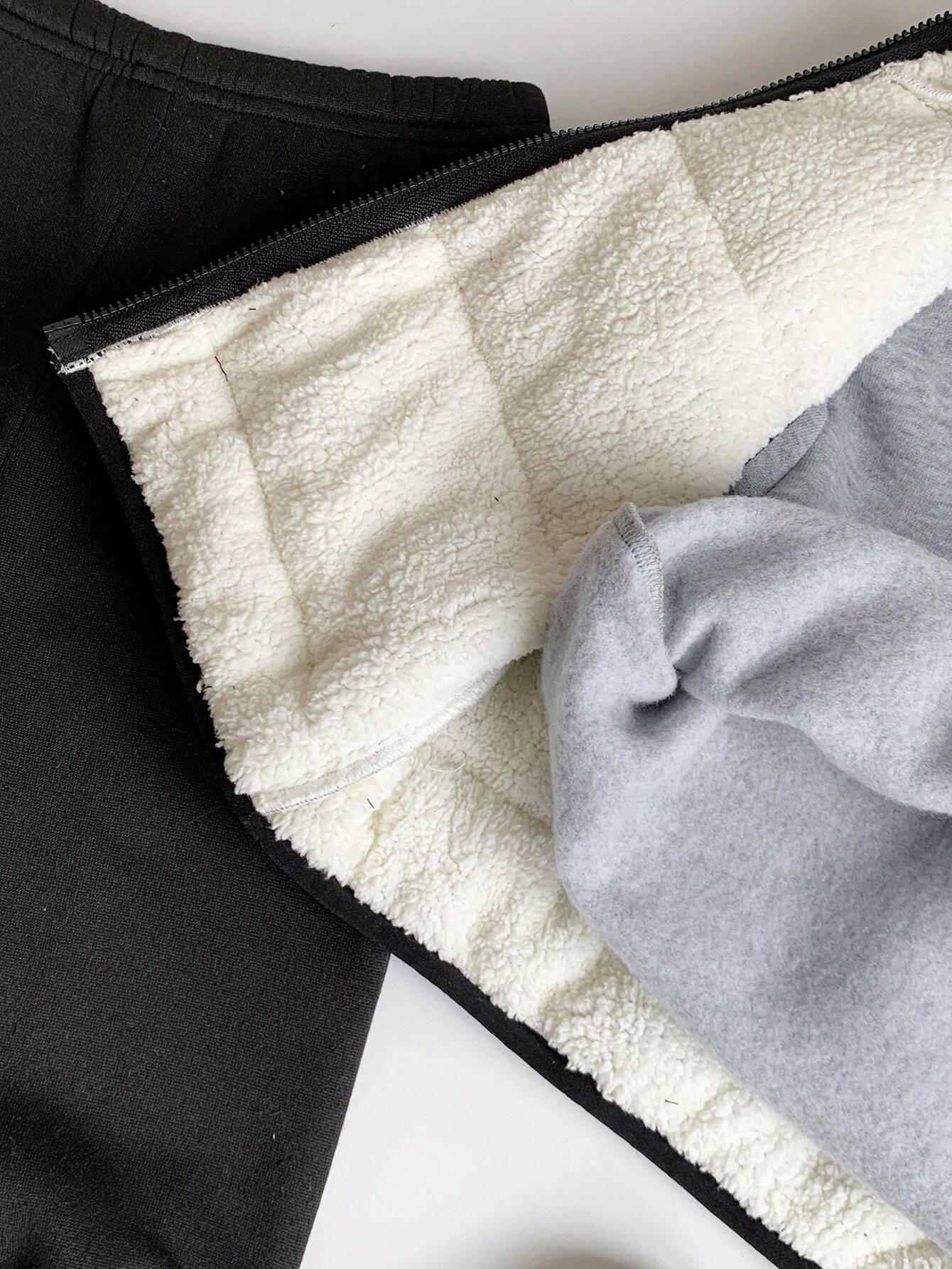  | SHEIN 3pcs/Set Baby Boys Casual Winter Thickened Velvet Lined Black Vest With Hood | Romper | Shein | OneHub