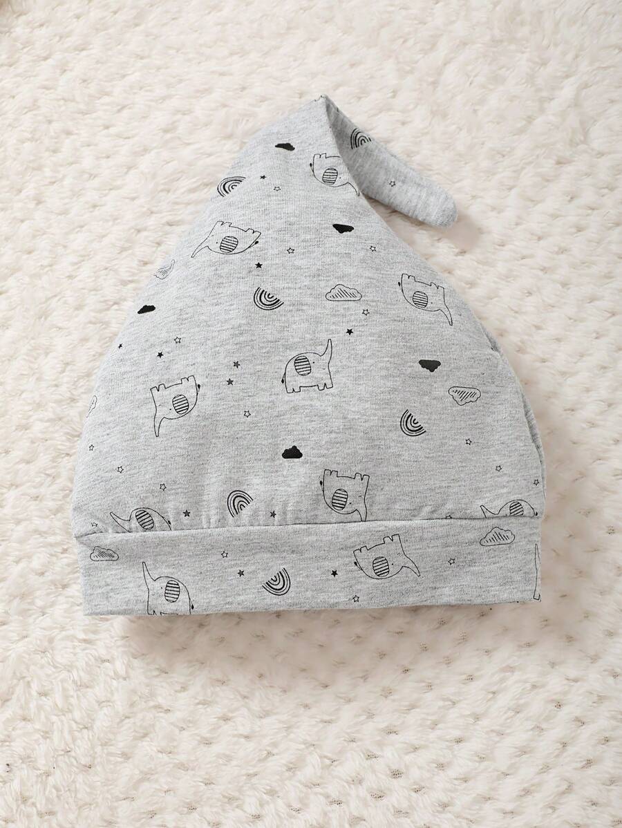  | SHEIN 3pcs Baby Boy Cartoon Bear Print Button-Front Shirt, Pants And Hat Casual Outfit Set | Bodysuit | Shein | OneHub