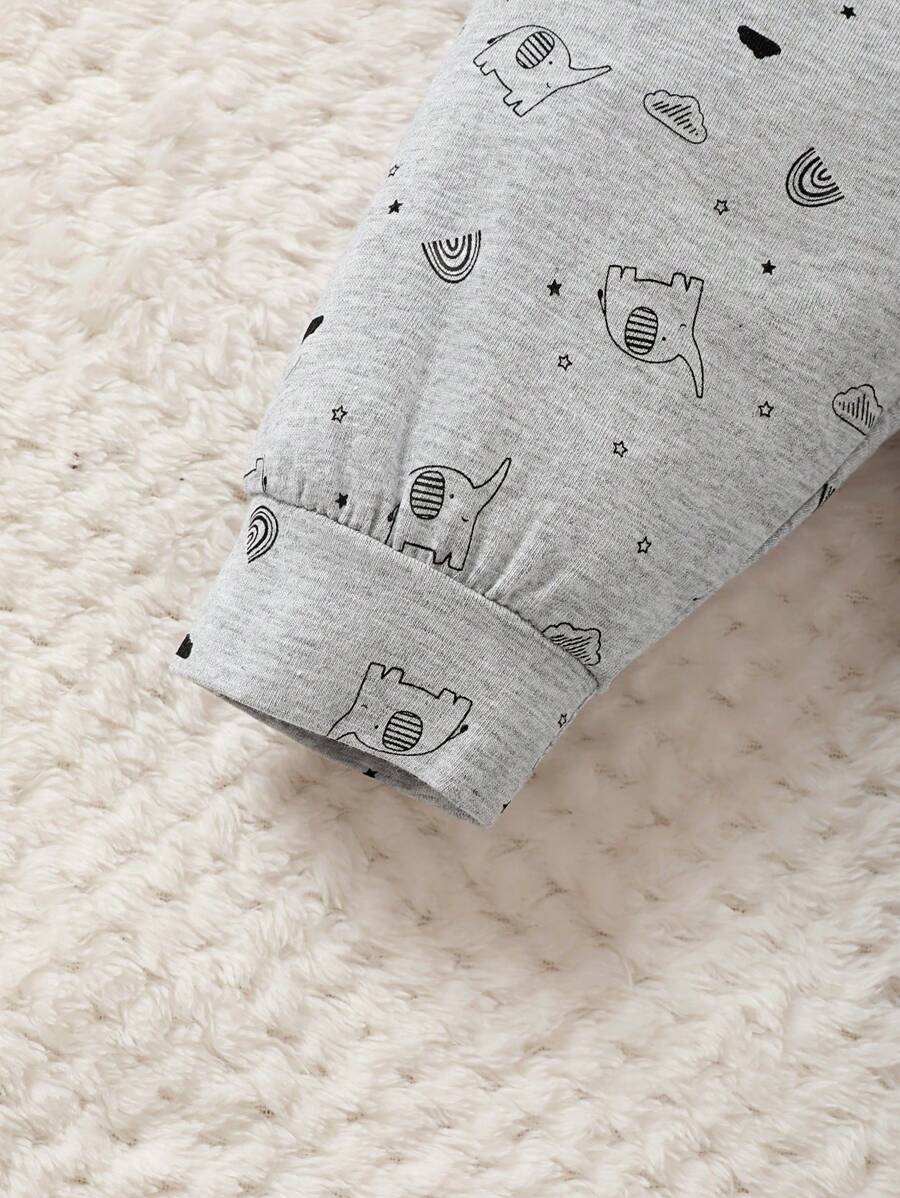  | SHEIN 3pcs Baby Boy Cartoon Bear Print Button-Front Shirt, Pants And Hat Casual Outfit Set | Bodysuit | Shein | OneHub