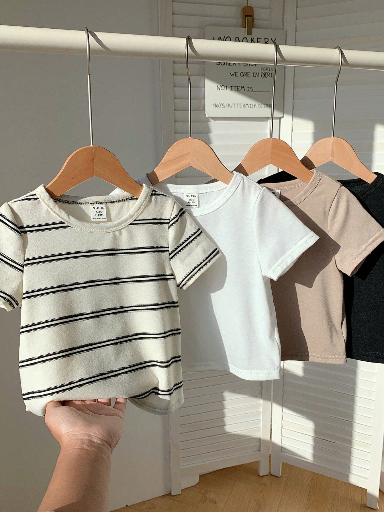  | SHEIN 4pcs/Set Cute Baby Boy & Baby Girl Casual Versatile Knit Stretchy Striped Long Sleeve Tops, Suitable For Indoor & Outdoor, Spring/Summer | Dress | Shein | OneHub