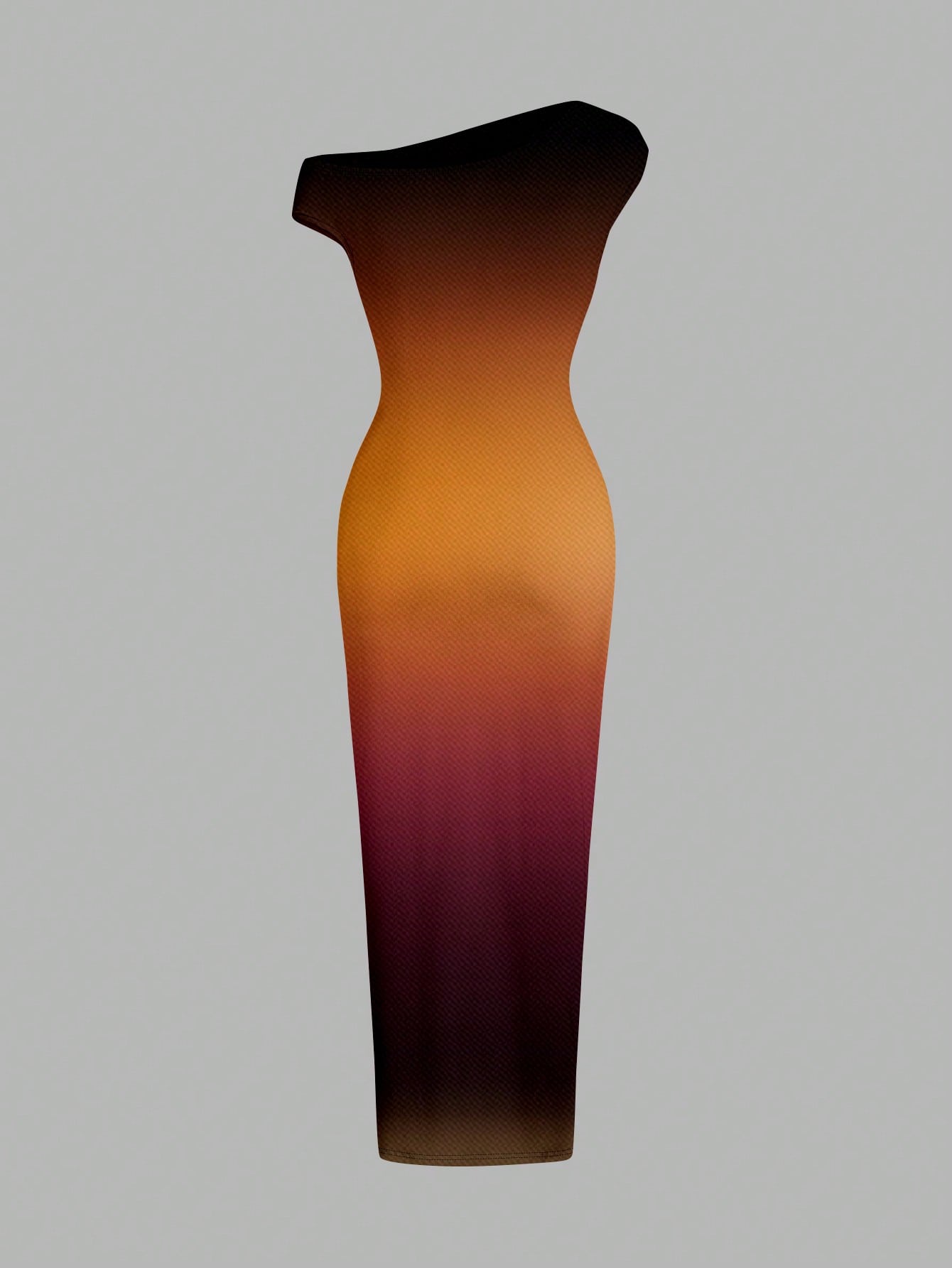 SHEIN BAE Women Summer Asymmetric Ruched Tight Fit Printed Dress