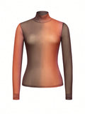  | SHEIN BIZwear Mock Neck Sheer Mesh Top Without Bra | Top | Shein | OneHub