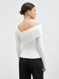  | SHEIN BIZwear Women's Solid Color Asymmetric Neck Wrap T-Shirt | Top | Shein | OneHub