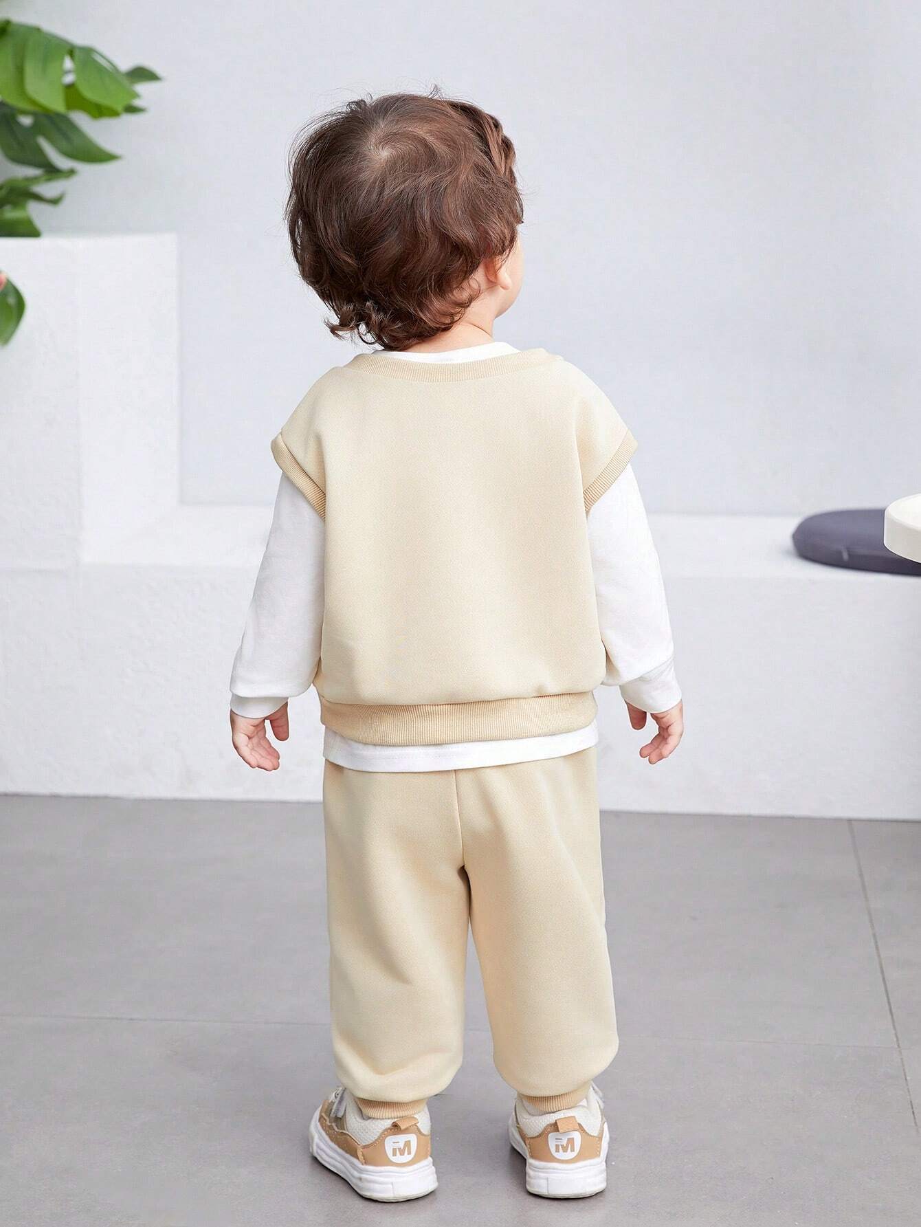  | SHEIN Baby Boy/Girl 3pcs Set Of Short Sleeve T-Shirt, Solid Color Long Pants, And Letter Printed Round Neck Sweatshirt | Dress | Shein | OneHub