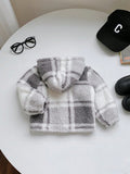  | SHEIN Baby Boy/Girl Soft & Comfortable Fleece Patch Print Hooded Jacket, Casual & Warm Windbreaker For Fall & Winter | Dress | Shein | OneHub