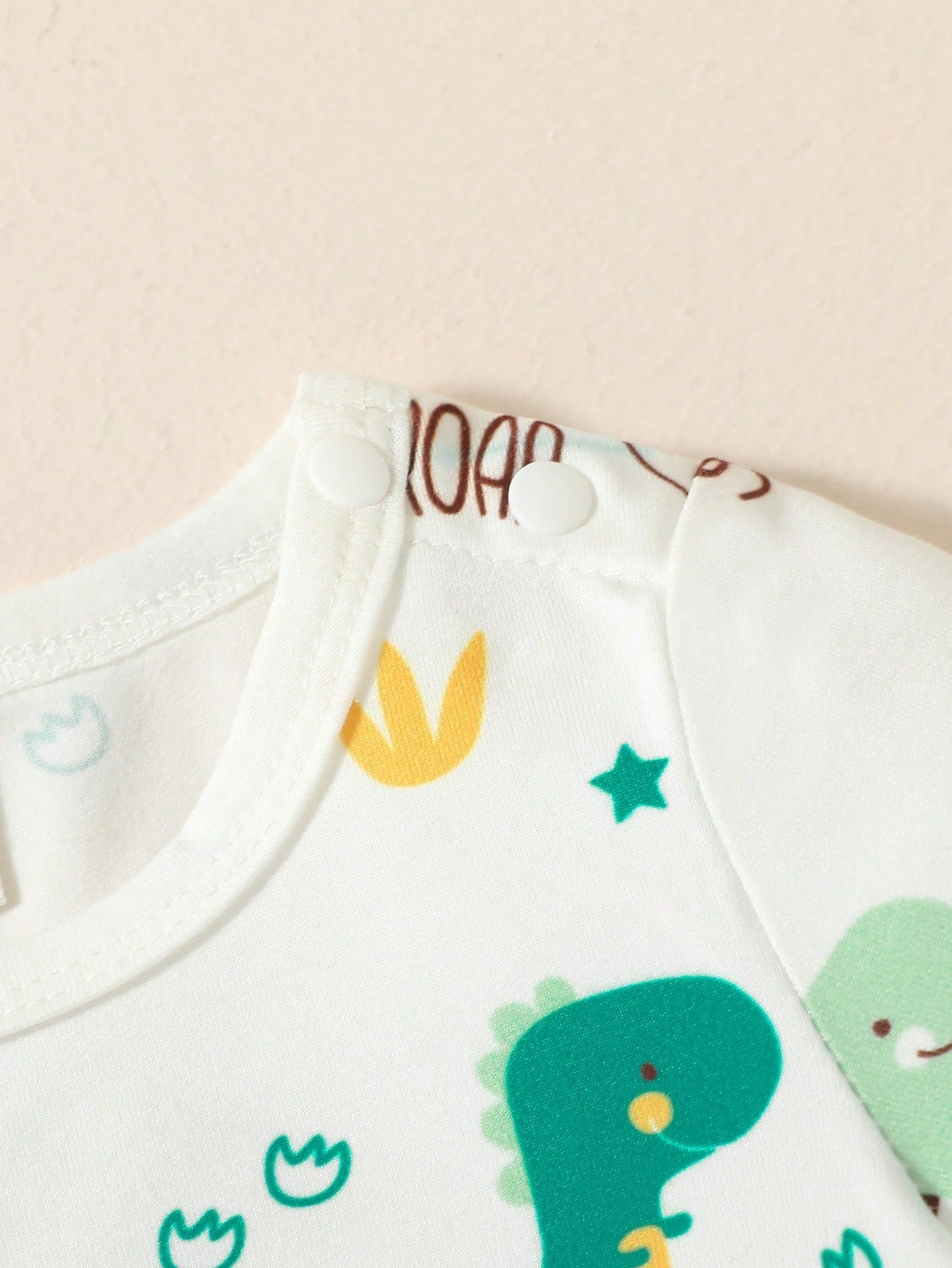  | SHEIN Baby Boy Cartoon Dinosaur Print Tee & Striped Overall Romper | Dress | Shein | OneHub