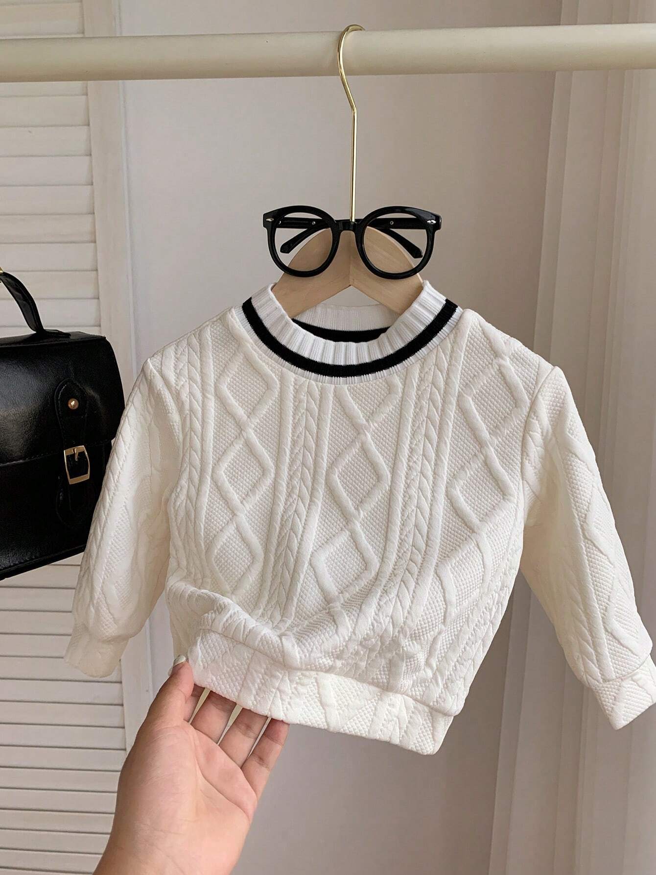  | SHEIN Baby Boy Casual Rhombus Plaid Splice Long Sleeve Sweatshirt, Suitable For Fall And Winter | Dress | Shein | OneHub