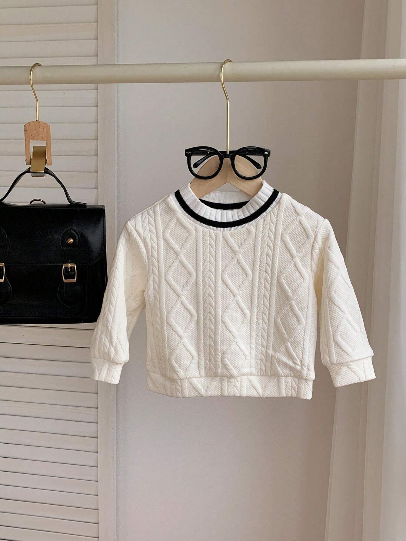  | SHEIN Baby Boy Casual Rhombus Plaid Splice Long Sleeve Sweatshirt, Suitable For Fall And Winter | Dress | Shein | OneHub
