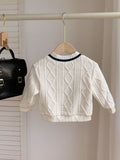  | SHEIN Baby Boy Casual Rhombus Plaid Splice Long Sleeve Sweatshirt, Suitable For Fall And Winter | Dress | Shein | OneHub