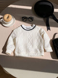  | SHEIN Baby Boy Casual Rhombus Plaid Splice Long Sleeve Sweatshirt, Suitable For Fall And Winter | Dress | Shein | OneHub