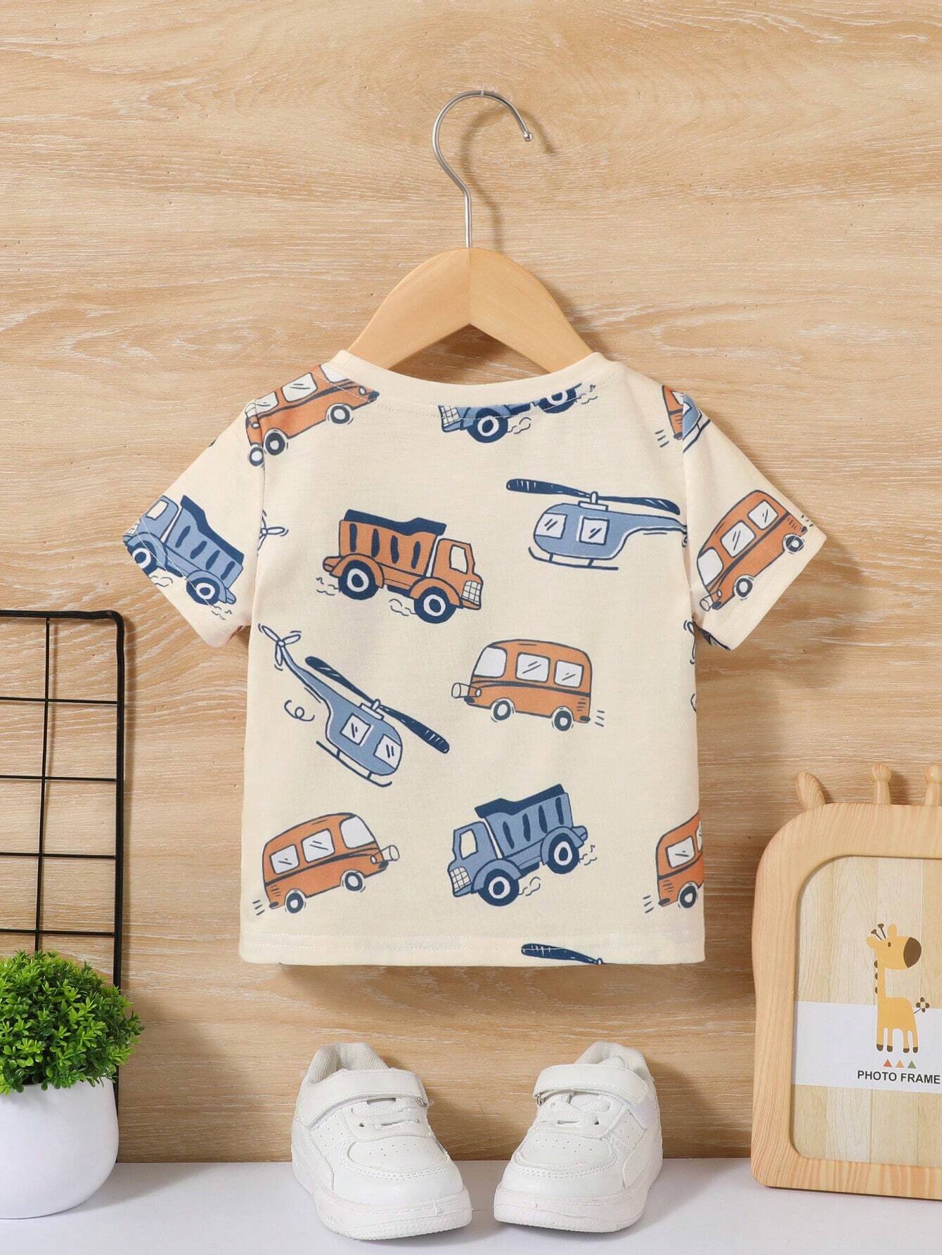  | SHEIN Baby Boy Casual & Comfortable Car Pattern Top | Dress | Shein | OneHub