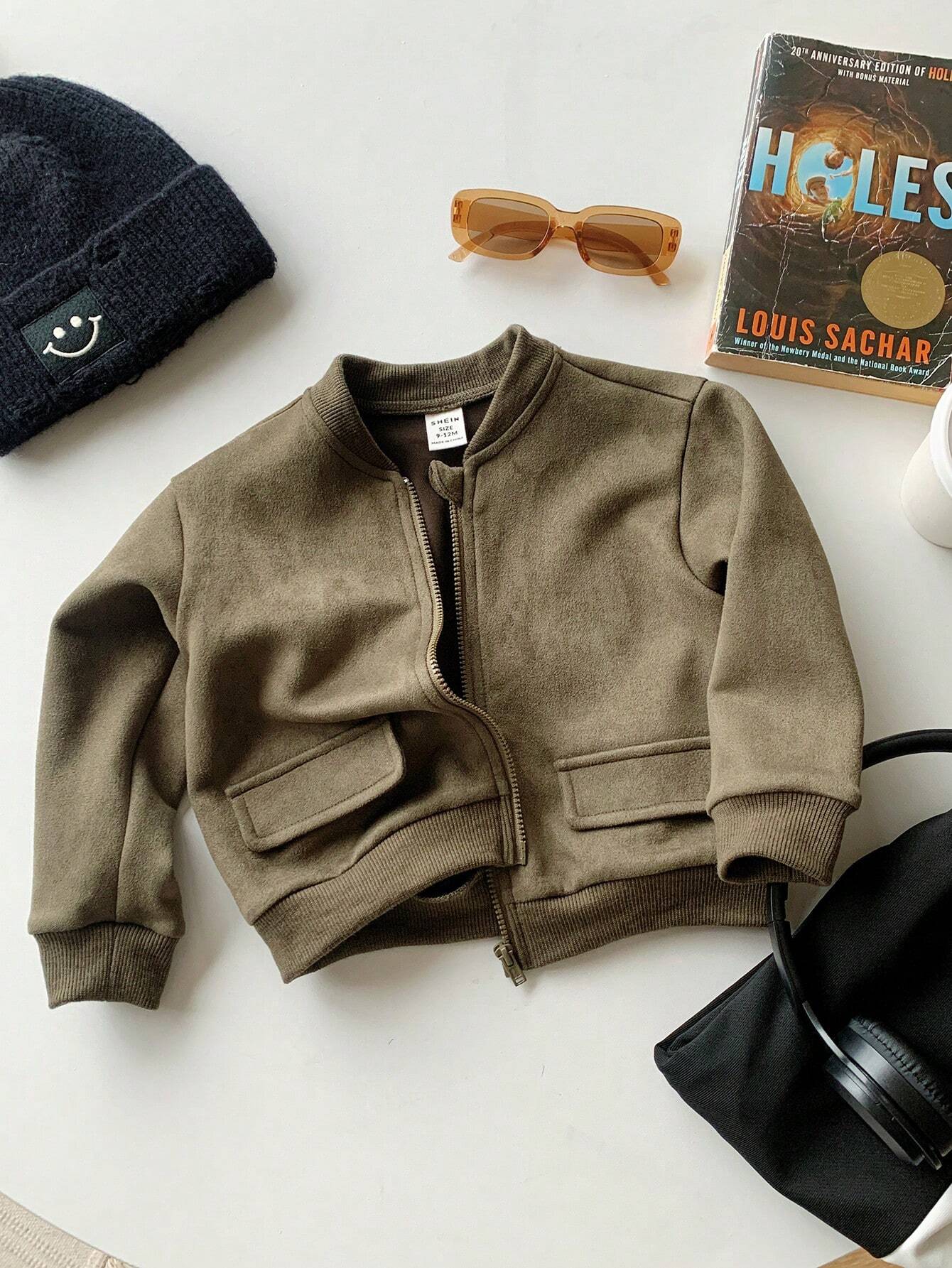  | SHEIN Baby Boy Dark Green Baseball Jacket | Dress | Shein | OneHub