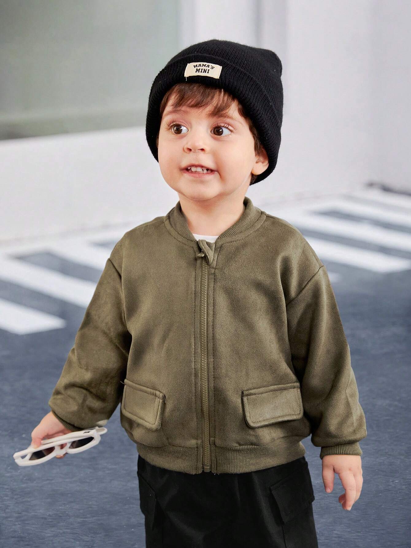  | SHEIN Baby Boy Dark Green Baseball Jacket | Dress | Shein | OneHub