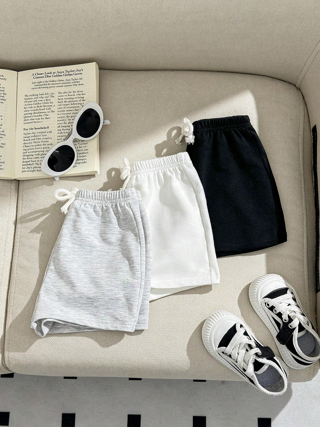  | SHEIN Baby Boy Decorative Woven Elastic Waist Sport Shorts 3pcs/Set | Dress | Shein | OneHub