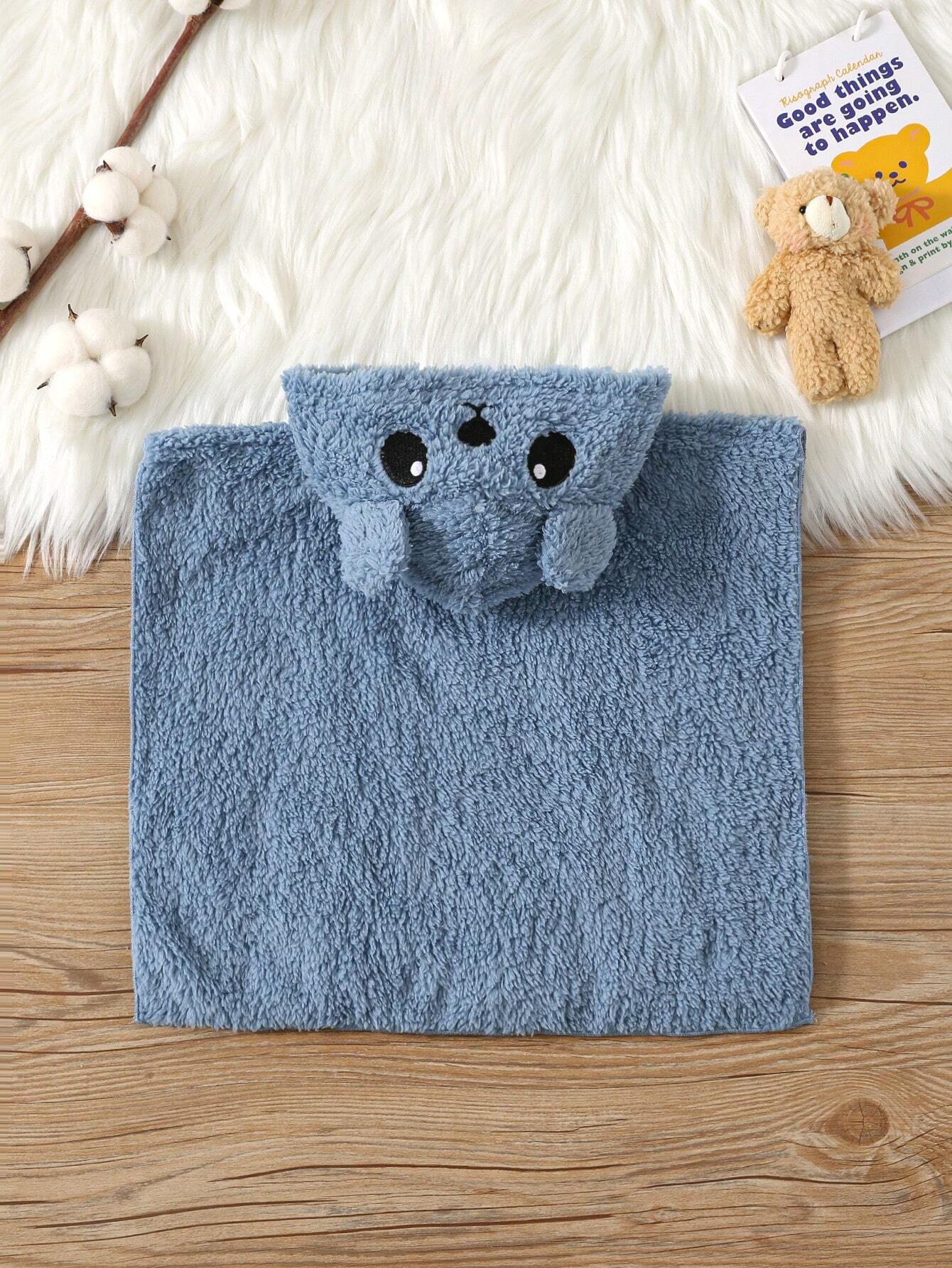  | SHEIN Baby Boy Hooded Bathrobe Swim Robe With Embroidered 3D Ear, Fleece One-Piece Garment For Autumn & Winter | Dress | Shein | OneHub